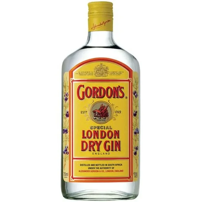 GORDONS DRY GIN LONDON 750ML