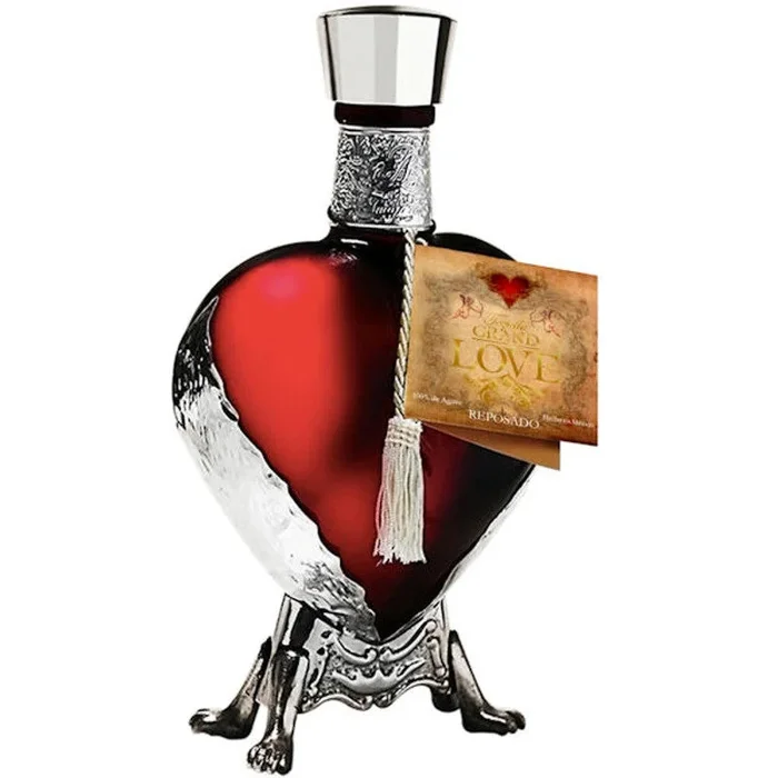 GRAND LOVE TEQUILA REPOSADO RED HEART 750ML