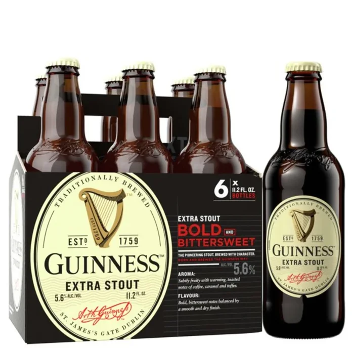 Guinness Extra Stout 6pk Btl 12oz