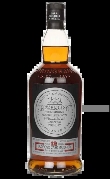 HAZELBURN SCOTCH SINGLE MALT OLOROSO CASK MATURED CAMPBELTOWN 12YR 700ML