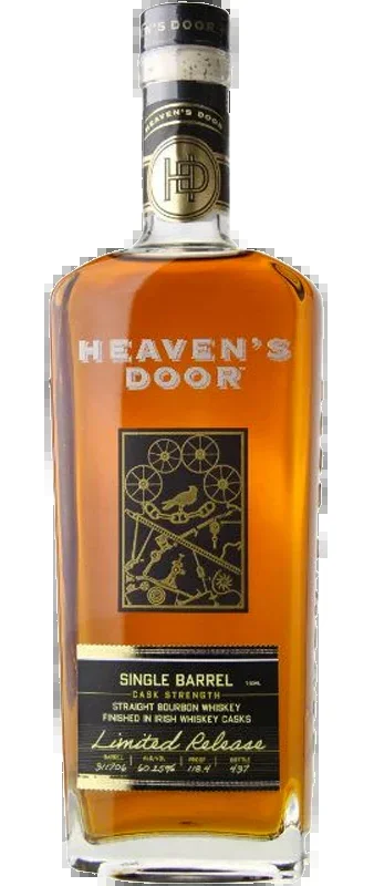 HEAVENS DOOR BOURBON SINGLE BARREL LIMITED EDITION FINISHED IN IRISH WHISKEY CASKS TENNESSEE 750ML