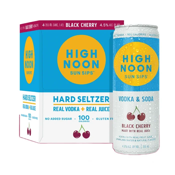 High Noon Black Cherry Hard Seltzer 4-Pack