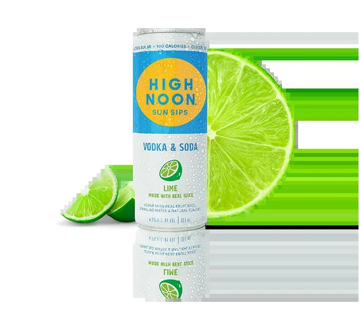 High Noon Sun Sips Vodka & Soda Lime – 4pk cans