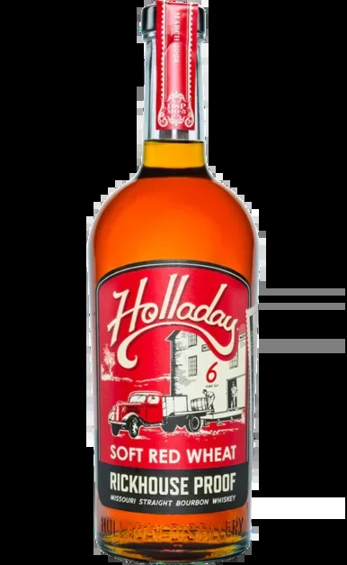 HOLLADAY BOURBON STRAIGHT SOFT RED WHEAT RICKHOUSE PROOF MISSOURI 6YR 750ML