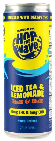 Hop The Wave Iced Tea and Lemonade Half & Half Hemp-Derived THC Infused Beverage