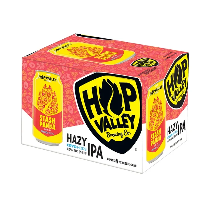 Hop Valley Brewing Co. Stash Panda Hazy IPA Beer 6-Pack