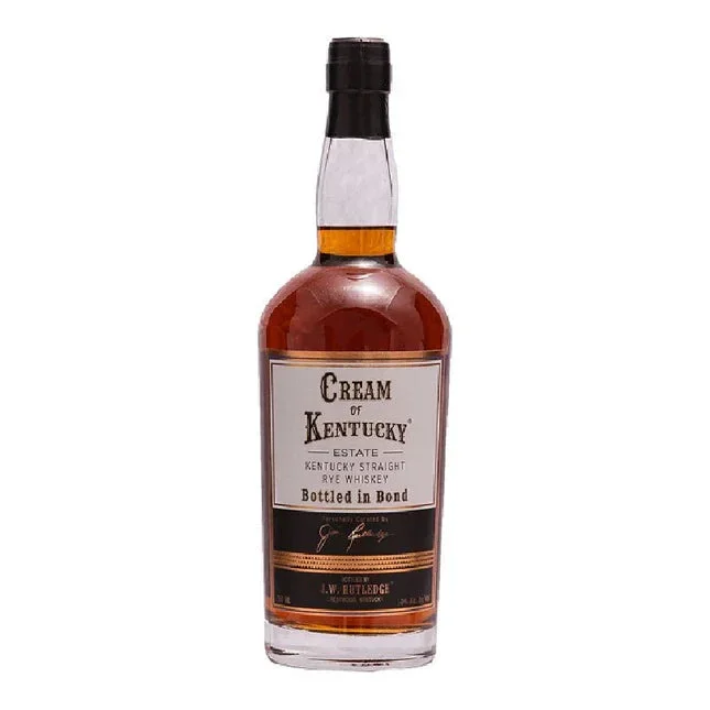 J W RUTLEDGE CREAM OF KENTUCKY WHISKEY RYE STRAIGHT SINGLE BARREL BOTTLED IN BOND KENTUCKY 7YR 750ML