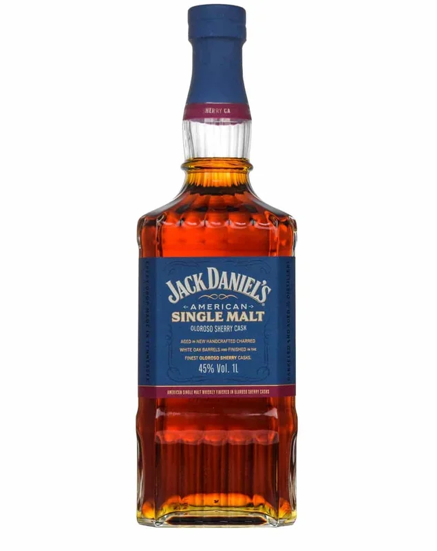 JACK DANIELS WHISKEY AMERICAN SINGLE MALT FINISHED IN OLOROSO SHERRY CASKS TENNESSEE 1L
