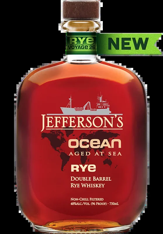 JEFFERSON WHISKEY RYE OCEAN AGED AT SEA DOUBLE BARREL KENTUCKY 750ML
