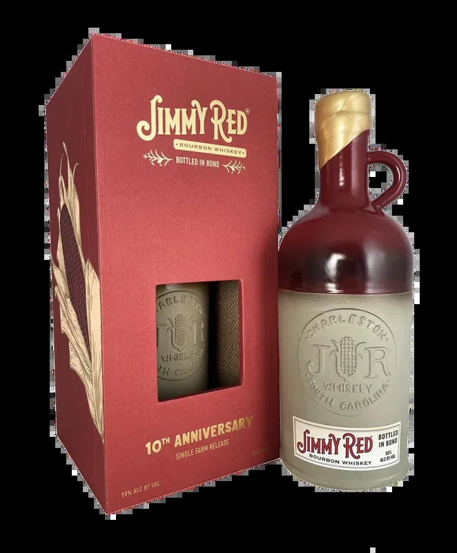 JIMMY RED BOURBON SINGLE FARM RELEASE BOTTLED IN BOND 10TH ANNIVERSARY SOUTH CAROLINA 750ML
