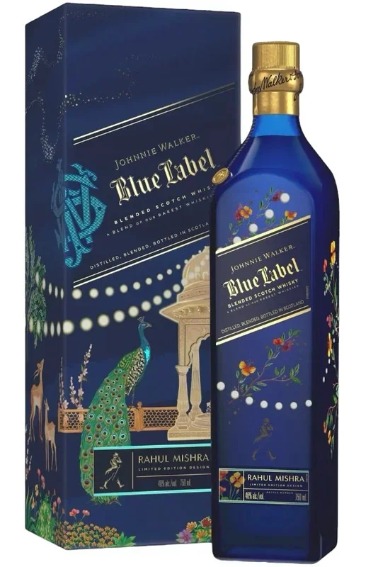 Johnnie Walker Blue Label “Diwali” by Rahul Mishra Scotch Whisky Limited Edition