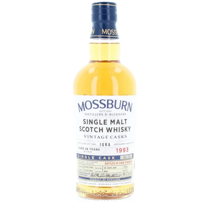 Jura 28 Year Old 1993 Single Cask Mossburn Single Malt Scotch Whisky – 70cl 48.2% – No Box