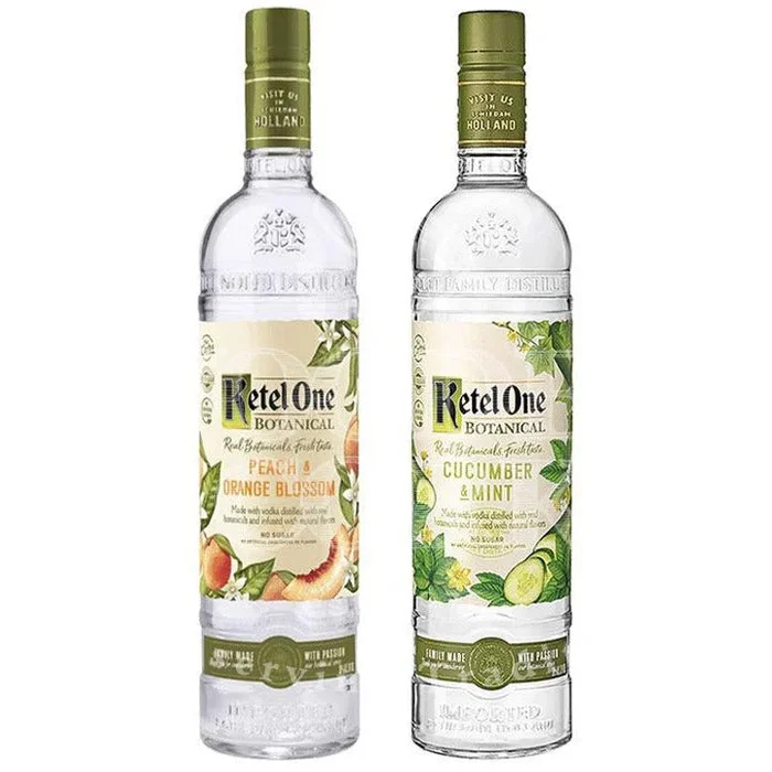 Ketel One Peach & Orange Blossom & Cucumber & Mint Botanical Vodka Bundle