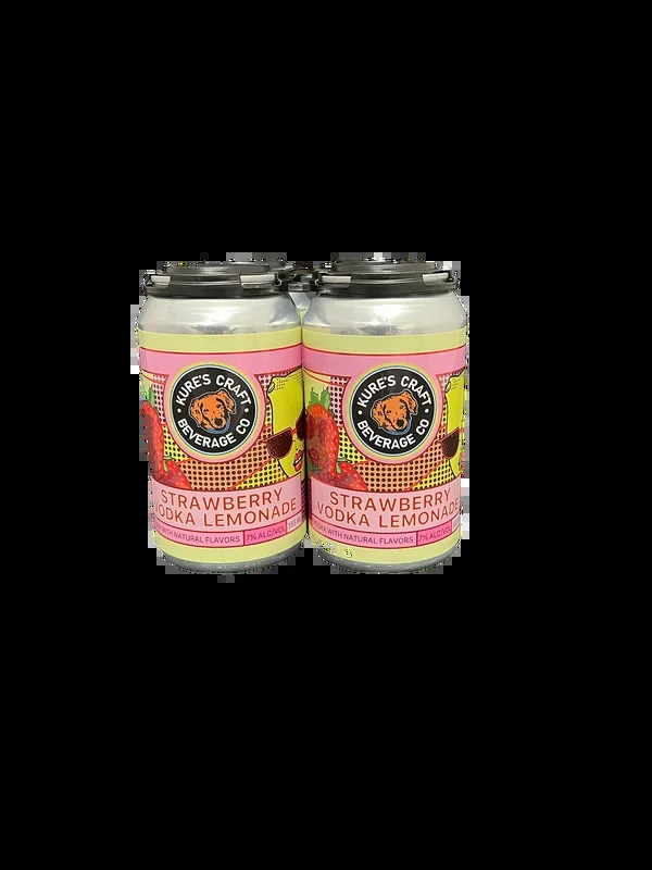 Kures Strawberry Vodka Lemonade 4 Pack Cans