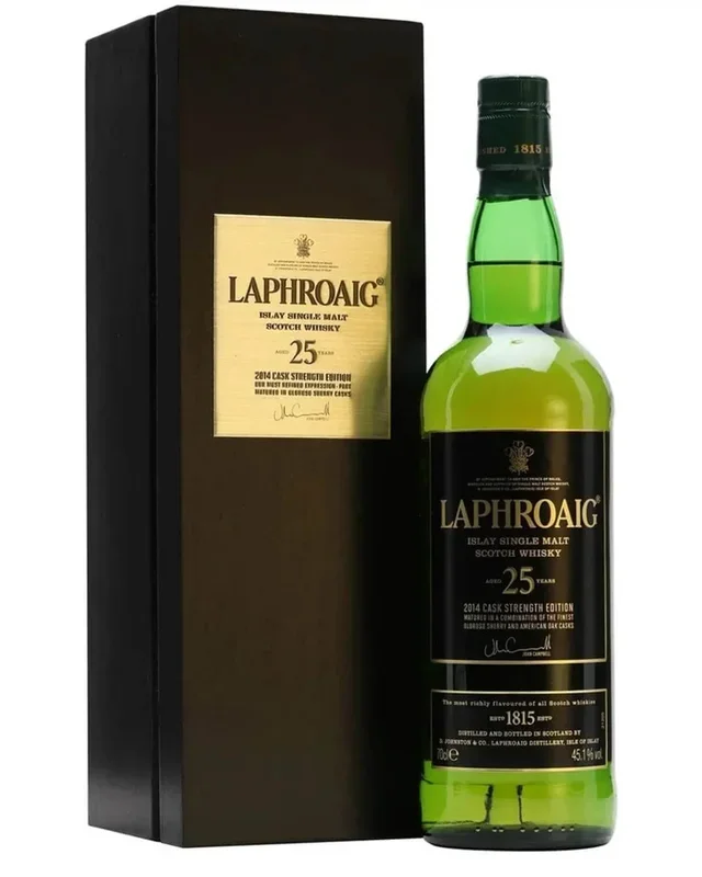 Laphroaig 25 Year Old Malt Whisky Cask Strength Bot.2014, 70 cl