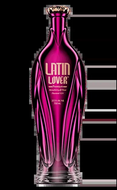 LATIN LOVER GIN STRAWBERRY AND ROSE FLAVORED 750ML