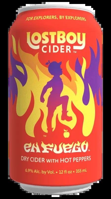 Lost Boy Hard Cider En Fuego (12oz Can 6 Pk)