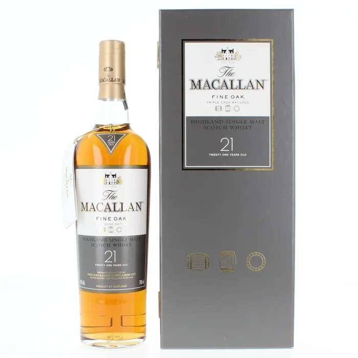 Macallan 21 Year Old Triple Cask Matured Fine Oak Single Malt Scotch Whisky – 70cl 43%
