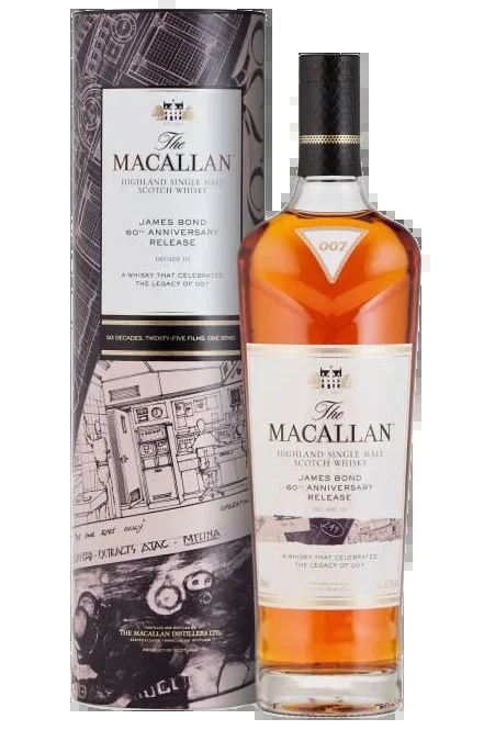 MACALLAN JAMES BOND SCOTCH SINGLE MALT 60TH ANNIVERSARY DECADE 3 EDITION 700ML