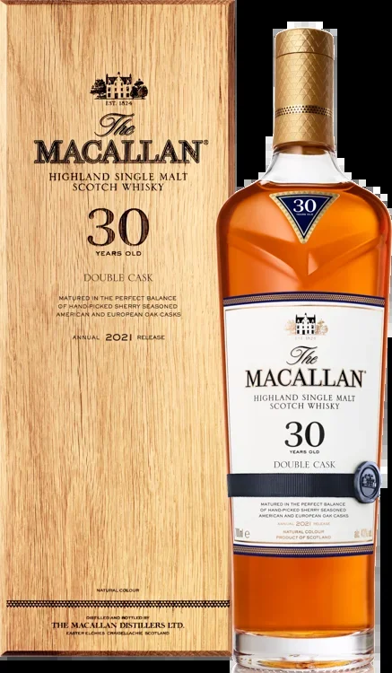 MACALLAN SCOTCH SINGLE MALT DOUBLE CASK 30YR 750ML
