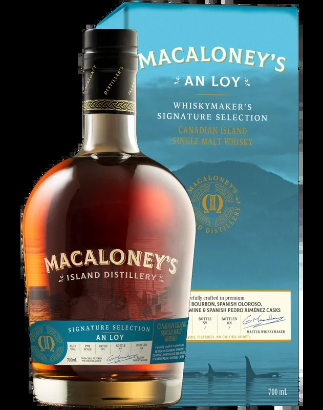 MACALONEYS AN LOY WHISKEY SINGLE MALT CANADA 750ML