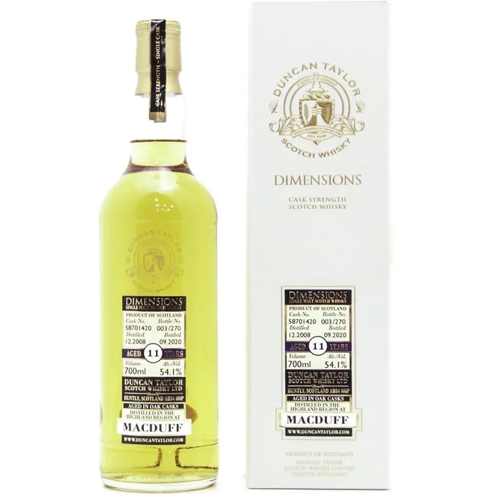 Macduff 11 year Old 2008 Cask Strength Dimensions (Duncan Taylor) – 70cl 54.1%