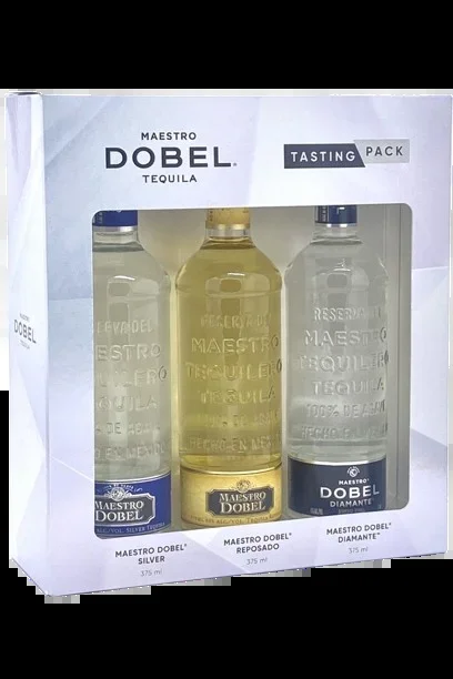 MAESTRO DOBEL TEQUILA TASTING PACK SILVER REPOSADO DIAMANTE 3X375ML