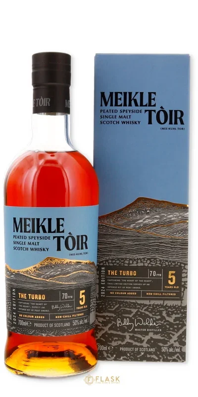 Meikle Toir The Turbo 5 Year Old Peated Single Malt Scotch Whisky