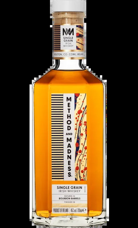 METHOD AND MADNESS WHISKEY SINGLE GRAIN MATURED IN BOURBON BARREL IRISH 750ML