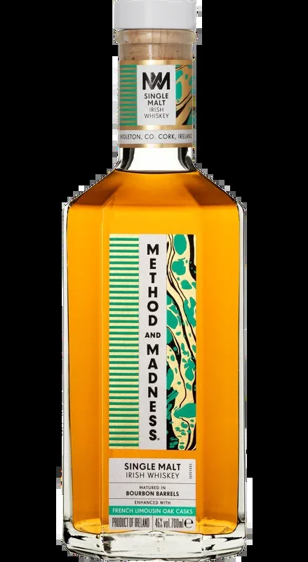 METHOD AND MADNESS WHISKEY SINGLE MALT FRENCH OAK CASKS IRISH 700ML