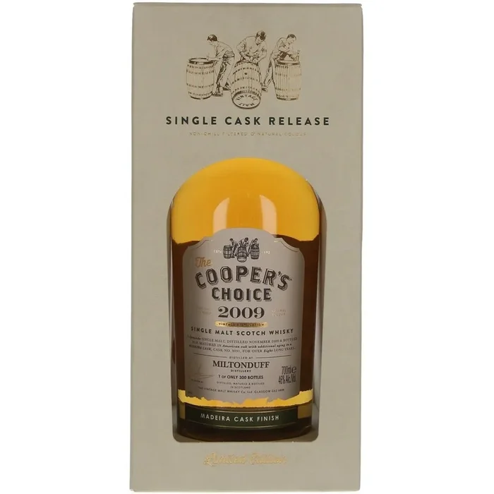 Miltonduff 8 Year Old 2009 The Cooper’s Choice Single Malt Scotch Whisky – 70cl 46%