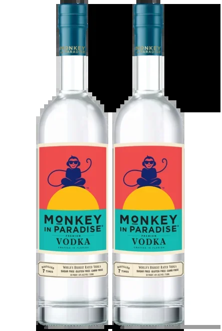 Monkey In Paradise Vodka (2) Bottle Bundle