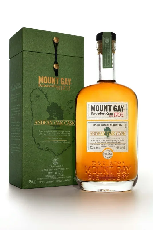 MOUNT GAY RUM MASTER BLENDER COLLECTION #4 ANDEAN OAK CASK BARBADOS 750ML