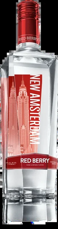 NEW AMSTERDAM VODKA RED BERRY FLAVORED 750ML