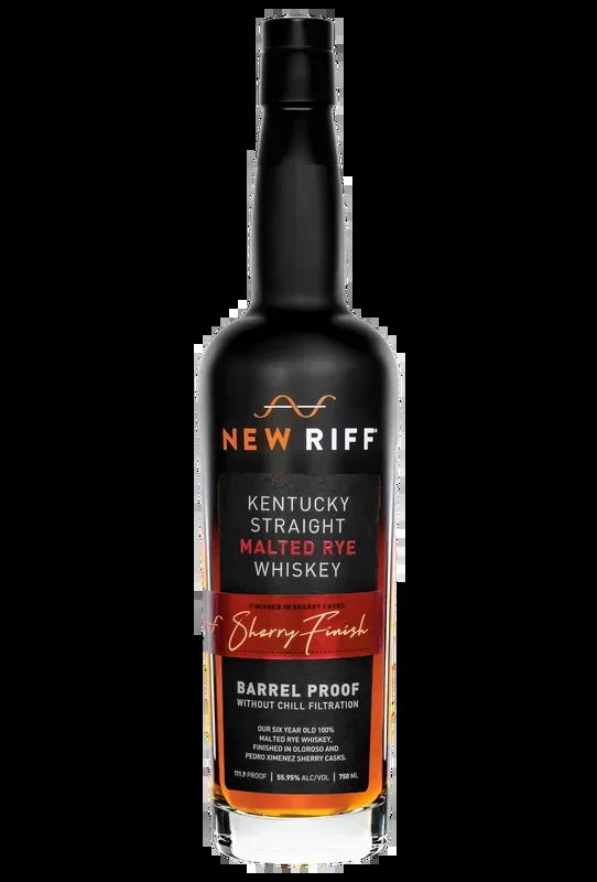 NEW RIFF WHISKEY RYE MALTED BARREL PROOF SHERRY FINISH KENTUCKY 750ML