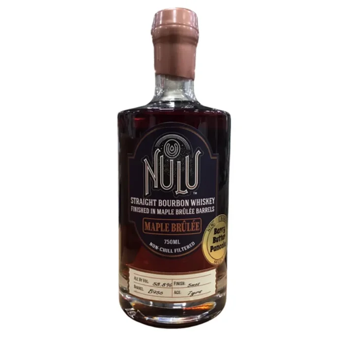 NULU BOURBON SINGLE BARREL BERRY BUTTER PANCAKE SELECT FINISHED IN MAPLE BRULEE BARRELS KENTUCKY 7YR 750ML