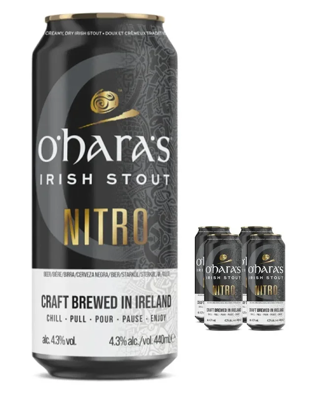 O’Hara’s Irish Nitro Stout, 4 x 440 ml