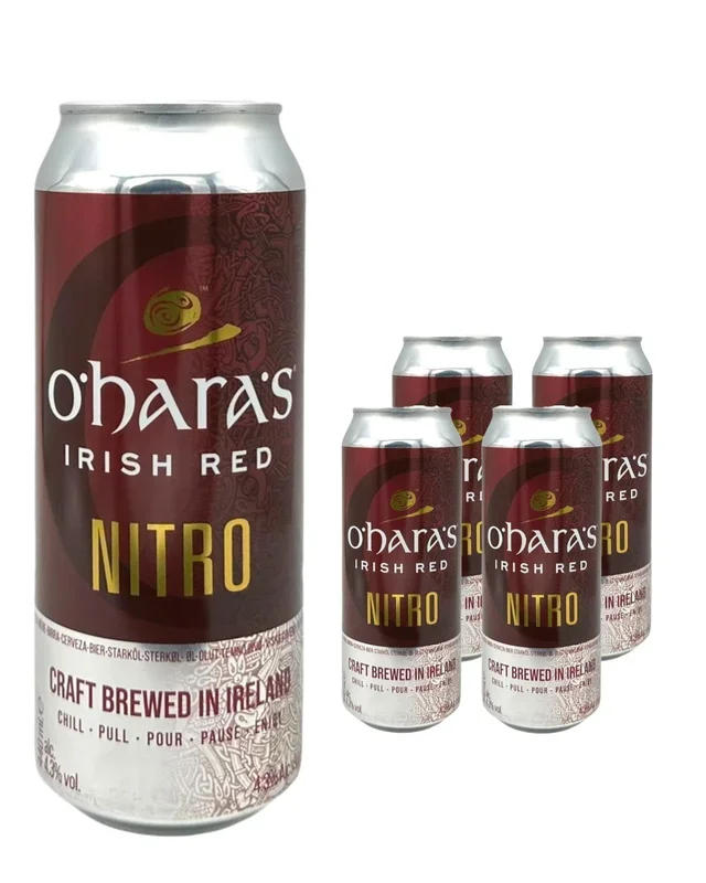 O’Hara’s Irish Red Nitro Stout Pack, 4 x 440 ml