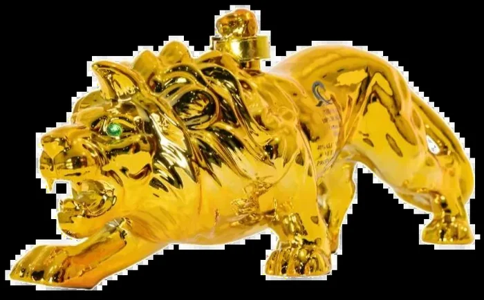 OCEANO AZUL GOLDEN LION TEQUILA ANEJO 1.75LI