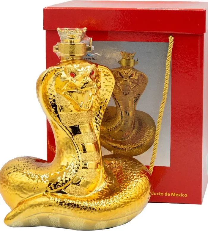 Oceano Azul Golden Snake Anejo Tequila 1L