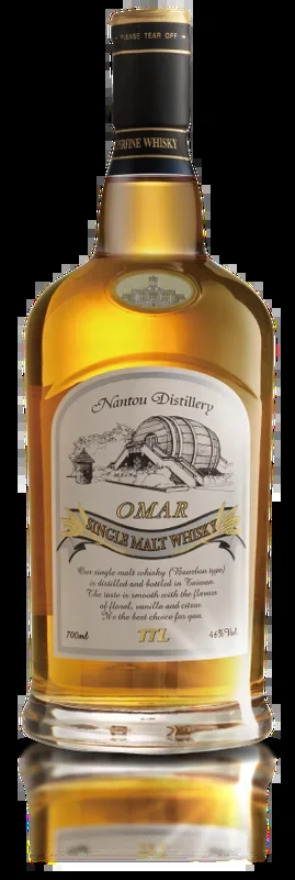 OMAR WHISKY SINGLE MALT BOURBON TYPE TAIWAN 700ML