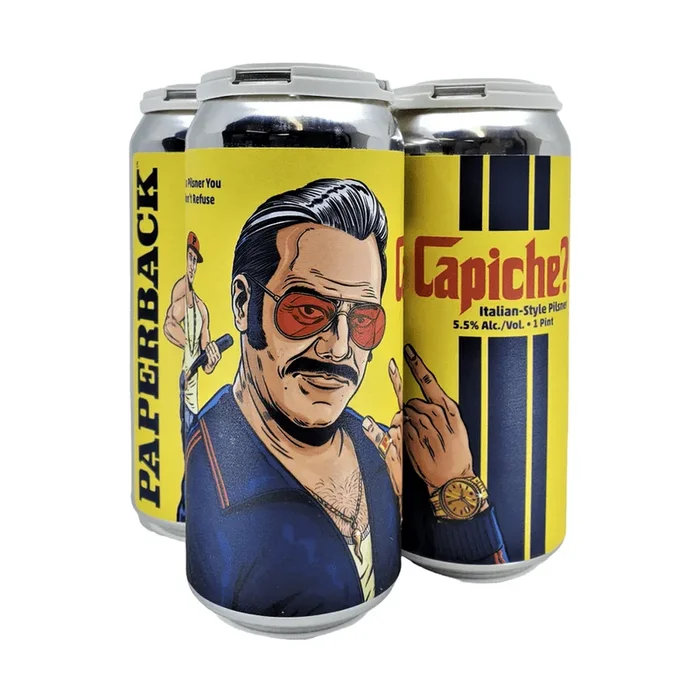 Paperback Brewing Co. Capiche? Italian-Style Pilsner Beer 4-Pack