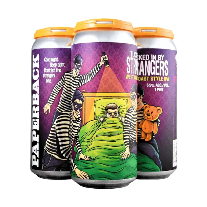 Paperback Brewing Co. Tucked In By Strangers West Coast IPA Beer 4-Pack