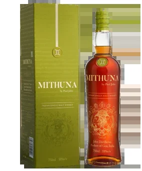 PAUL JOHN MITHUNA WHISKEY SINGLE MALT INDIA 750ML