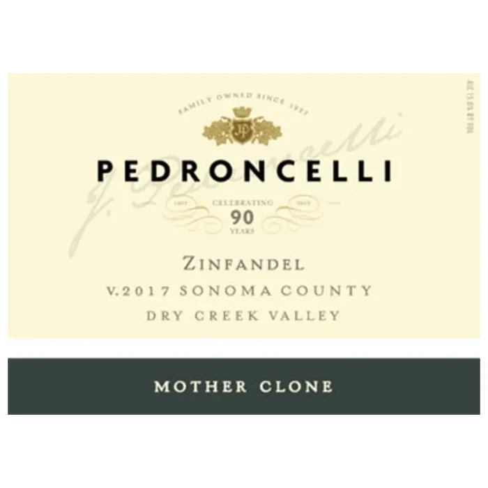 Pedroncelli Mother Clone Zinfandel 2019