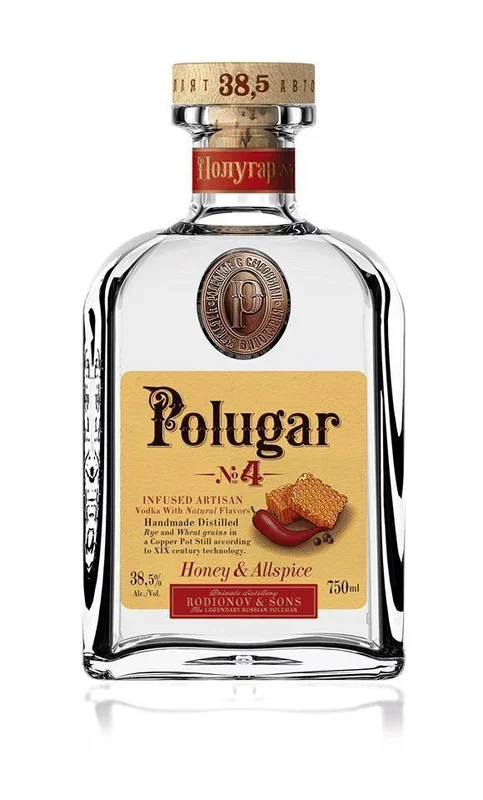 Polugar No.4 Honey & Allspice Vodka 750ml