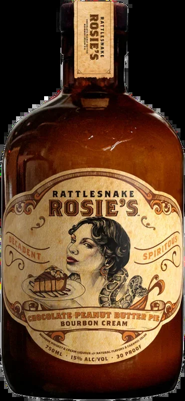 Rattlesnake Rosie’s Chocolate Peanut Butter Pie Bourbon Cream Whiskey