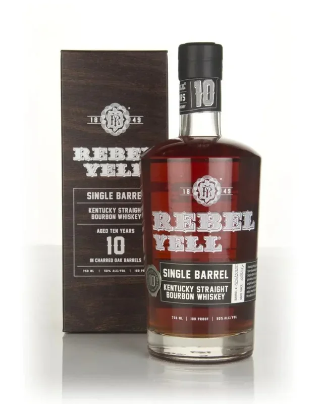 Rebel Kentucky 10 Year Old Single Barrel Bourbon 100 Proof Whiskey, 75 cl