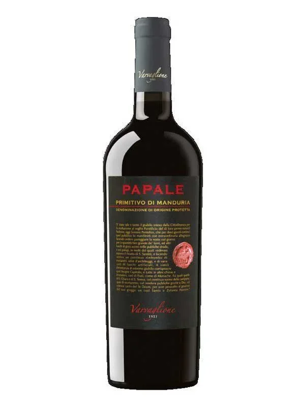 Red Wine Papale 750ml Primitivo Di Manduria