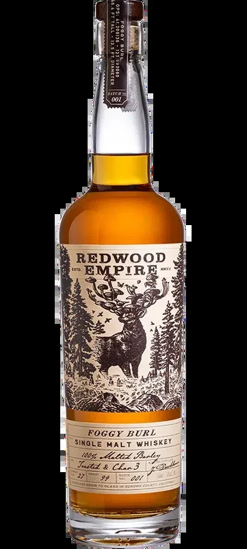REDWOOD EMPIRE WHISKEY SINGLE MALT FOGGY BURL SMALL LOT SERIES CALIFORNIA 750ML